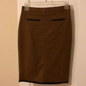 Club Monaco camel pencil skirt